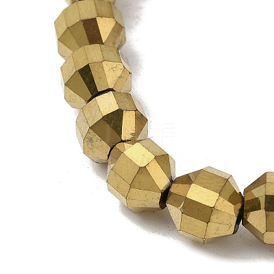 Electroplated Synthetic Non-magnetic Hematite Beads Strands G-I364-L01-03-1