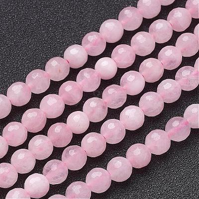 Natural Rose Quartz Beads Strands G-G099-F6mm-15-1