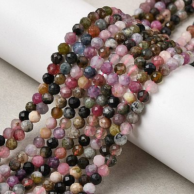 Natural Tourmaline Beads Strands G-RM250101-C2-1