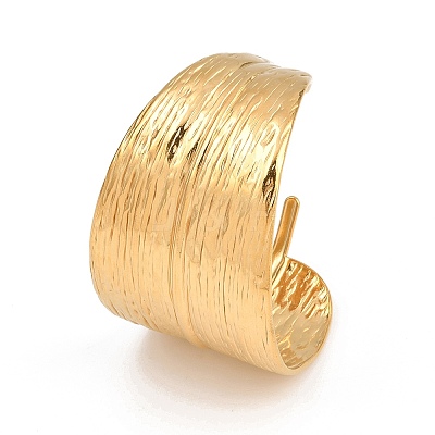 304 Stainless Steel Cuff Bangles for Women LS-BJEW-P362-03G-1