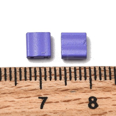2-Hole Baking Paint Glass Seed Beads SEED-S023-17C-42-1