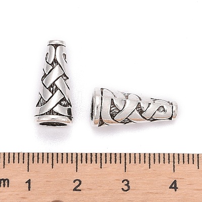 Tibetan Style Alloy Bead Cone TIBEB-00821-AS-NF-1