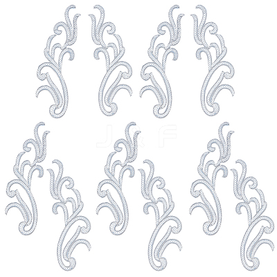 5Pairs Embroidery Thread Clothing Patches PATC-GF0001-96A-1