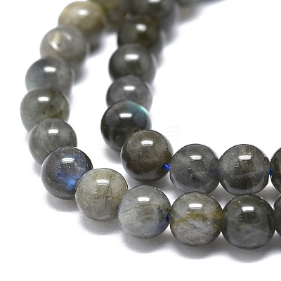 Natural Larvikite Beads Strands G-O201A-07A-1