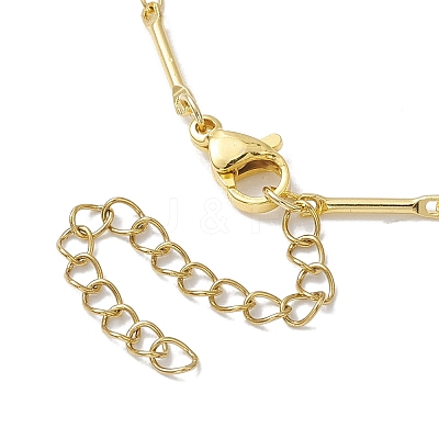 Brass Bar Link Chain Bracelet Making AJEW-JB01219-01-1