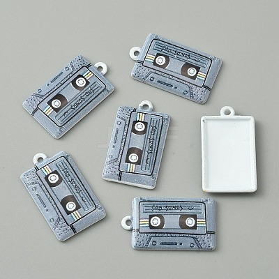 Baking Paint Alloy Pendants LS-FIND-WH0152-228B-1