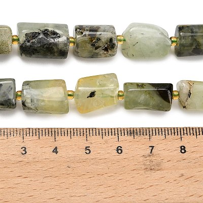 Natural Prehnite Beads Strands G-H329-A02-02-1