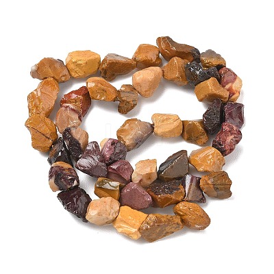 Raw Rough Natural Mookaite Beads Strands G-M453-D15-1
