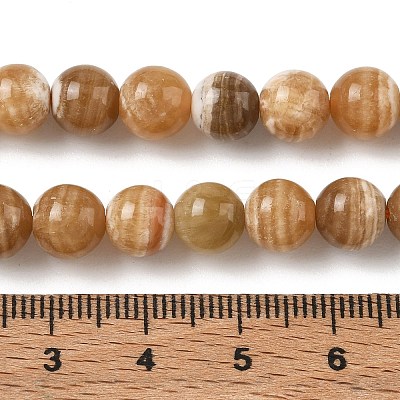 Natural Calcite Beads Strands GG-CBA23C7-A01-8mm-1