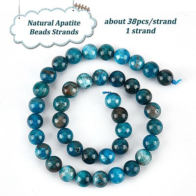 1 Strand Natural Apatite Beads Strands G-OC0004-68-1