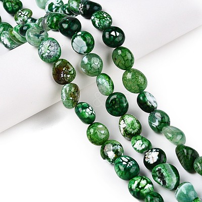 Dyed Natural Agate Beads Strands G-T138-229B-1