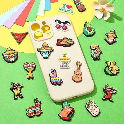 60Pcs 30 Styles PVC Cabochons KY-CJ0002-09B-1