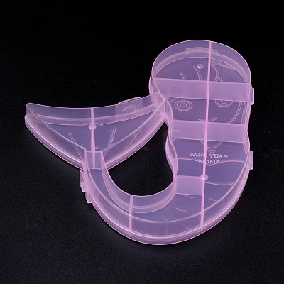 Mermaid Plastic Bead Storage Containers X-CON-Q023-10A-1