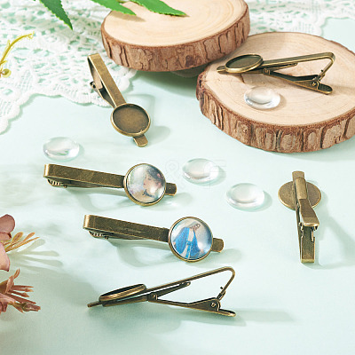 4Pcs Alloy Brooch Cabochon Settings FIND-TA0007-83A-1