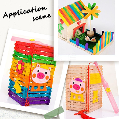 10 Sets Wood Craft Sticks DIY-CN0003-32A-1