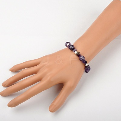 Amethyst Bracelets BJEW-JB01391-02-1