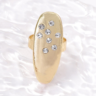 Alloy & Crystal Rhinestone Finger Rings WG04AAB-01-1