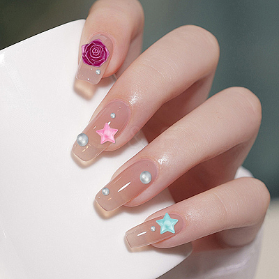 DIY Resin Rhinestone & ABS Plastic & Plastic Cabochons FIND-SC0021-32-1