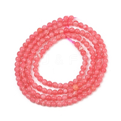 Dyed Synthetic Rhodochrosite Beads Strands GG-CBA0389-A03-2mm-1