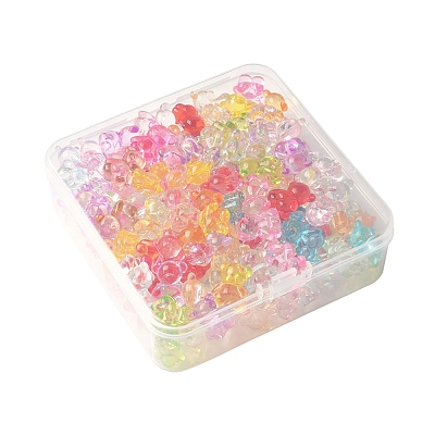 140Pcs Transparent Acrylic Beads MACR-FS0001-98-1