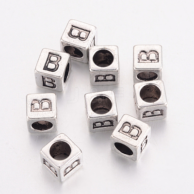 Tibetan Style Alloy European Beads LS-X-MPDL-R037-B-NR-1