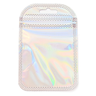 Plastic Glitter Holographic Packaging Yin-yang Resealable Bags OPP-D003-04B-1