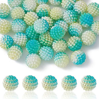 Imitation Pearl Acrylic Beads OACR-FS0001-42C-1