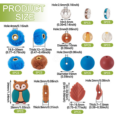 44Pcs DIY Findings Kits DIY-TA0013-86-1