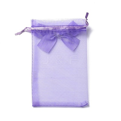 Rectangle Organza Drawstring Bags PAAG-PW0007-09B-08-1