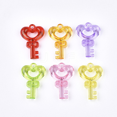 Transparent Acrylic Pendants X-TACR-S133-059B-1