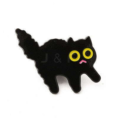 Cat Theme Enamel Pin JEWB-B005-08C-1