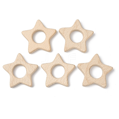 Natural Beech Wood Linking Rings WOOD-I017-03-1
