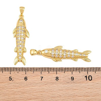 Brass Micro Pave Cubic Zirconia Pendants CU-CBAB3AD-10G-01-1