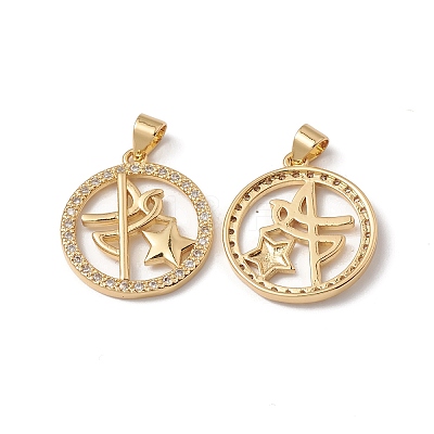 Rack Plating Brass Pendants KK-D087-30G-1