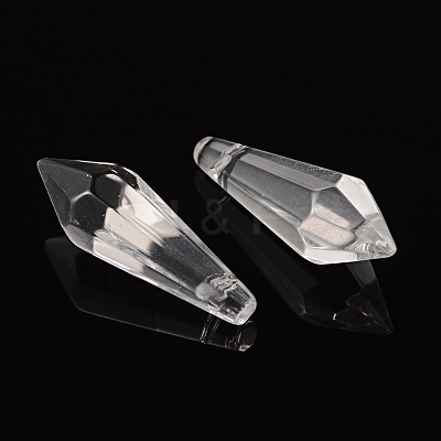 Faceted Glass Pendants GD14x37mmC01-1