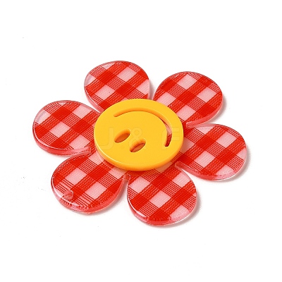 Tartan Pattern Acrylic Big Pendants LS-OACR-B008-B04-1