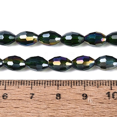 Electroplate Transparent Glass Beads Strands LS-GL-N002-01A-A18-1