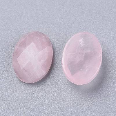 Natural Rose Quartz Cabochons G-G760-A08-1