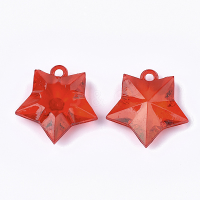 Transparent Acrylic Pendants TACR-S133-035-1