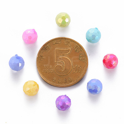 Opaque Acrylic Beads TACR-S154-11F-1