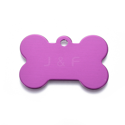 Pet Aluminium Pendants ALUM-I002-06H-1