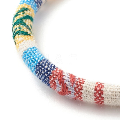 Ethnic Tribal Cloth Braided Bead Bracelet BJEW-JB07483-1