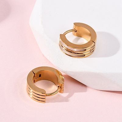304 Stainless Steel Hoop Earrings EJEW-D331-14G-1