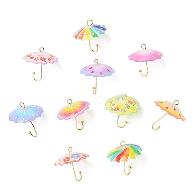 12Pcs 12 Style Acrylic Pendants KK-CJ0003-34-1