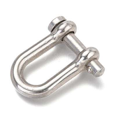 Non-Tarnish 304 Stainless Steel D-Ring Anchor Shackle Clasps STAS-H142-04A-P-1