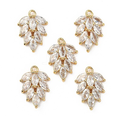 Brass Micro Pave Cubic Zirconia Pendants X-KK-S348-502-NF-1