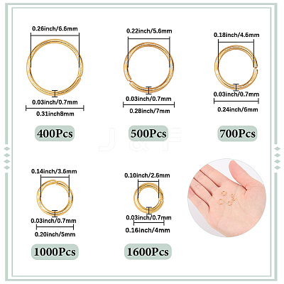 4200Pcs Iron Open Jump Rings IFIN-SP0001-26G-1