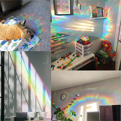 Waterproof PVC Colored Laser Stained Window Film Adhesive Stickers DIY-WH0256-018-1