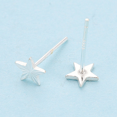 925 Sterling Silver Stud Earrings STER-N017-12B-S-1