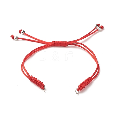 Adjustable Nylon Braided Cord Bracelet Making Accessories AJEW-JB01097-1